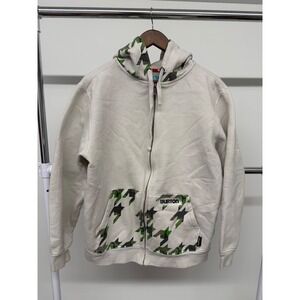 Vintage Burton Full Zip Jacket White Size Medium